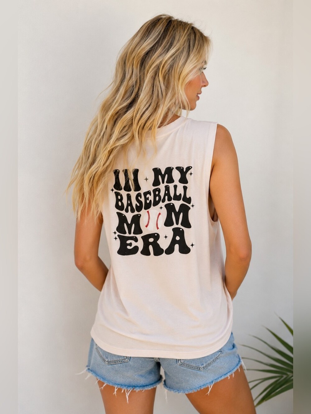 Mom Baseball Era Causal Tank - Small